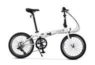 DAHON (ASSEMBLED) ARCHER SPEED P8 ADULT 20" FOLDING BIKE - WHITE