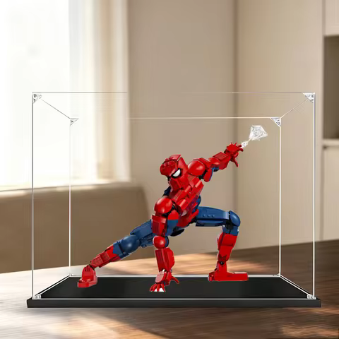 lego Display Case 3mm Acrylic Display Case for lego 76346,Dustproof Transparent Display Box Showcase