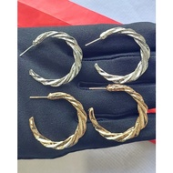 Women's Earrings Round Gypsy Earrings 3 cm Sud Studs Modern Hijab Accessories