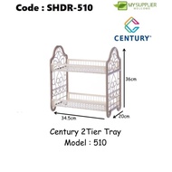 SHDR-510 Century 510B 2 Tier Multi Purpose Rack For Kitchen,Living Room,Bedroom L32*W20*H36.5cm