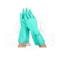 HIJAU ANSELL AlphaTec Solvex Gloves 37-176 Green Nitrile Chemical Protection