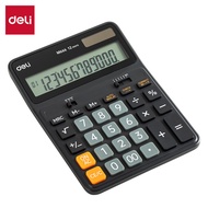 Deli Desktop 12 Digit Tax Calculator 120 Steps History Dual Power Mode Office Kalkulator Stationery