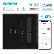 Type 82 Graffiti Smart Touch WiFi Switch Single Fire Zero Fire Universal Three-Open European Wall Te