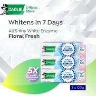 DARLIE All Shiny White Enzyme Floral Fresh Whitening Toothpaste 120g X3