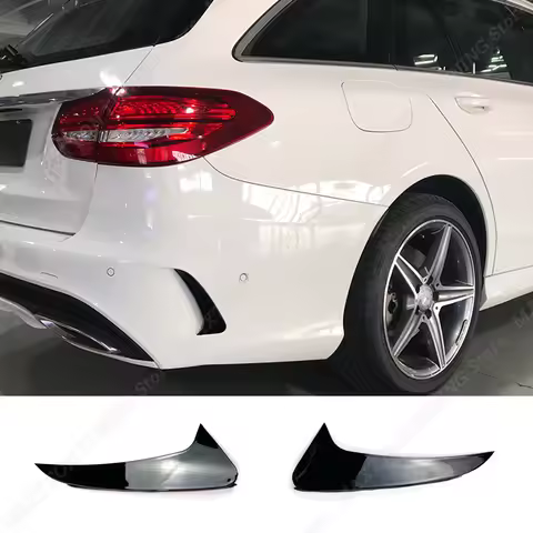Rear Bumper Air Vent Canard Flaps Cover Splitter Trim For Mercedes Benz C Class S205 Estate/Wagon C1