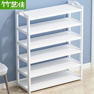 Shoe Rack Simple Multi-Layer Shoe Cabinet Shoe Rack Dustproof Doorway Storage Shelf Bamboo Clearance Household Solid Wood Economical