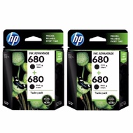 2 SETS OF HP 680 Black + 680 Black-Twin Pack