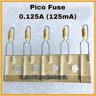 Pico Fuse 0.125A / Axial Fuse / R Fuse 125mA Littlefuse Fuse Resistor Fuse fast acting