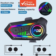Helmet Bluetooth Intercom System Y10 Max CVC+DSP Noise Reduction