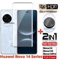 2 IN 1 HD Screen Protector For Huawei Nova 14 Pro Ultra 14i Nova14i Nova14Pro 4G 5G 9H Full Cover Te