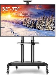 Tv Rack stand wall bracket Freestanding TV Stand, Classrooms Company Rolling TV Cart with Swival and With Storage Shelf, 32/50/55/60/65/70 Inch TV Rack