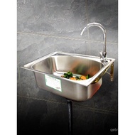 Stainless Steel Sink Large Basin Single Sink Vegetable Washing Vegetable Washing Sink Under Sink Bas