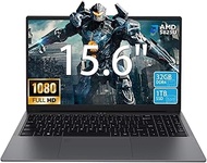Laptop Computer with AMD Ryzen 7 5825U Processor (8C/16T, Up to 4.5GHz), 32GB RAM M.2 SATA 3.0 1TB S