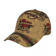 Ready Stock Ed Hardy (3) Fashion Curved Brim Baseball Cap Simple Casual Street Dance Hat All-Match U