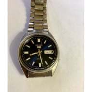 Seiko 5 Automatic 21 Jewels Round Metallic Blue Dial Watch