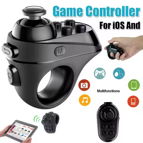 Mini Ring Bluetooth 4.0 Remote Controller Gamepad for VR Headset for iPhone/Android Smartphone VR Ga