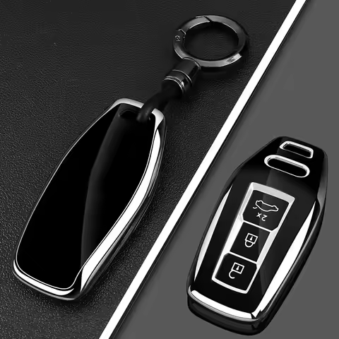 Car Key Case Compatible with Audi 2025 2026 A5L Car Key Holder Q6L A5L E-tron Smart Remote Starter