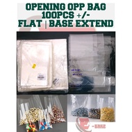 100+/-PCS PEMBUKA BEG OPP | GOODIES BEG PLASTIK OPP | BASE EXTEND