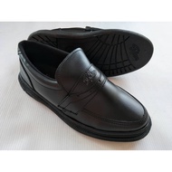 Men Black PVC Leather Shoes/Kasut PVC Hitam Lelaki /Slip On/#9638(BK)