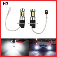 【MED】Pair H3 LED Fog Light Bulbs Conversion Kit Super Bright Canbus 6000K White 100W