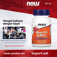 NOW Foods Mega D-3 & MK-7 120 Capsules EXP:2027 Now Foods MK-7 วิตามิน D-3 100 ไมโครกรัม 60 /120 แคป