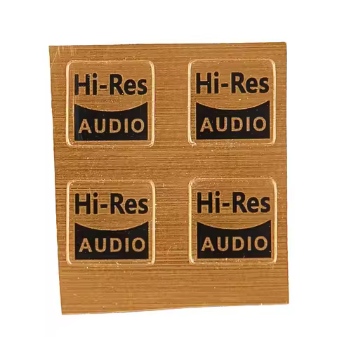 New 10pcs 7.1*7.1mm Hi-Res Audio Stickers For Walkman Fiio Iriver Cayin MP3 All Hifi Device