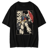 ✨ MOBILE SUIT GUNDAM ใหม่ unicorn machine battle เสื้อยืดชาย rx78 Zaku ผ้าฝ้ายแท้แขนสั้นน้ำเข้า เสื้