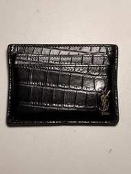 YSL Saint Laurent Card Holder 黑金鱷魚皮 稀有皮