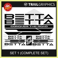 ☂ ∆ ∣ BETTA Sticker Decal Vinyl for Mountain Bike and Road Bike