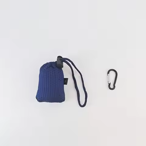 Portable Nylon Folding Shopping Bag Durable Folding Mechanism Reusable Tote Bag Nylon Waterproof Mat