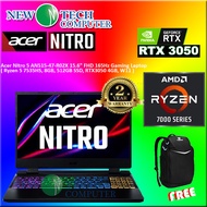 LAPTOP GAMING Acer Nitro 5 AN515-47-R02X 15.6" FHD 165Hz ( Ryzen 5 7535HS, 8GB, 512GB SSD, RTX3050 4GB, W11)