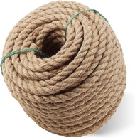 Twisted Manila Rope Jute Rope Natural Thick Rope for Crafts Railings Hammock Decorating