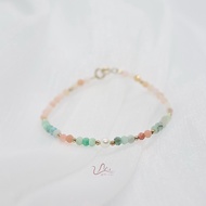 Amazonite x Pink Opal Bracelet 4mm Natural Pink Opal (Amazonite x Pink Opal Bracelet Nature) Feng Sh