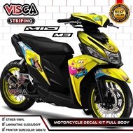 Mio M3 Full Body Decal - Mio M3 Sticker - Mio M3 Fullbody Decal - Mio M3 Variation Striping - Mio M3
