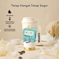 Tumbler BMO Adventure Time Cartoon | 500ml SUS 304 | 100% Leak-Proof | Heat & Cold Resistant 12 Hour