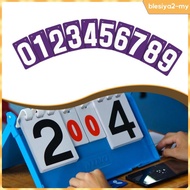 [BlesiyaedMY] Score Keeper Cards PVC 0-9 Score Flipper Cards for Soccer Badminton Football