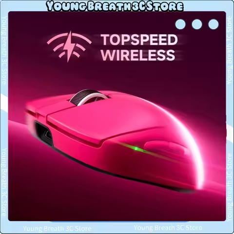 MCHOSE A7 V2 Ultra Mouse Gaming Mouse Tri Mode Wireless Mouse 500mah 42000dpi Paw3950 Ti 8k Lightwei