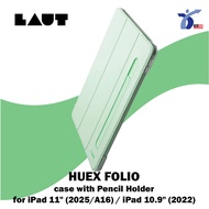 Laut Huex Folio case with Pencil Holder compatible for iPad 11" (2025/A16) / iPad 10.9" (2022)