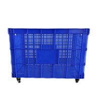 ถังเก็บของพลาสติกขนาดใหญ่สี่เหลี่ยมทรงเครื่องแบบ ถังเก็บของสำหรับเสื้อผ้าพร้อมล้อ กล่องเก็บของหนา 30