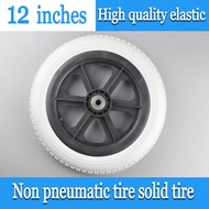 wheelFormer bond wheelchair front and rear wheel 12 inch PU elastic free inflatable tyre solid tyre