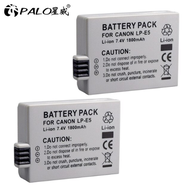 PALO LP-E5 LPE5 LP E5 แบตเตอรี่ + Dual USB LCD Charger สำหรับ Canon EOS 1000D 500D 450D Kiss X3 X2 F