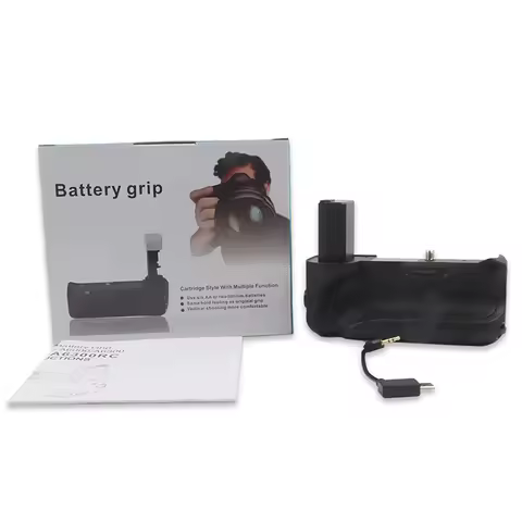 BG-A6000 Vertical Battery Grip holder for Sony A6300 A6000 A6400 A6100 Camera work with NP-FW50 batt
