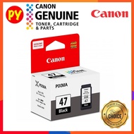 Canon PG-47 PG 47 PG47 Black Original Ink Cartridge - for printer E410/E480/E470/E3170