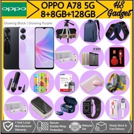 OPPO A78 5G [8GB+8GB RAM+128GB ROM] Original Oppo Malaysia Warranty With Free Gift