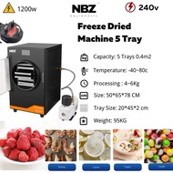NBZ 5 Tray Freeze dried Machine Freeze Dried Strawberry Freeze dryer machine Freezer 冻干机 冻干草莓 冻干糖果 冻
