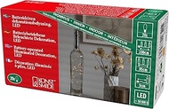 Konstsmide Micro LED Fairy Lights with Battery Compartment as Cork for Bottles, 20 Amber Diodes, Bat