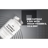 Codeage Amen Vitamin D, Zinc &amp; K2 วิตามิน D3, K2, 60 capsules
