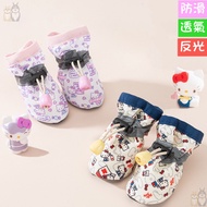 4-pack pet breathable soft-soled shoes/dog and cat anti-slip shoes/pet shoes/dog shoes/cat shoes/out