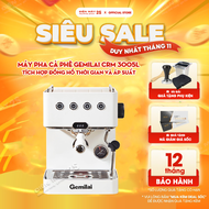 [HCM-Hàng sẵn]Máy Pha Cà Phê máy pha cafe Gemilai CRM 3005L New 2025 vỏ inox công suất 50-60 ly hàng