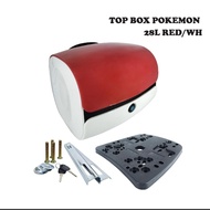 TOP BOX POKEMON 28L RED WHITE